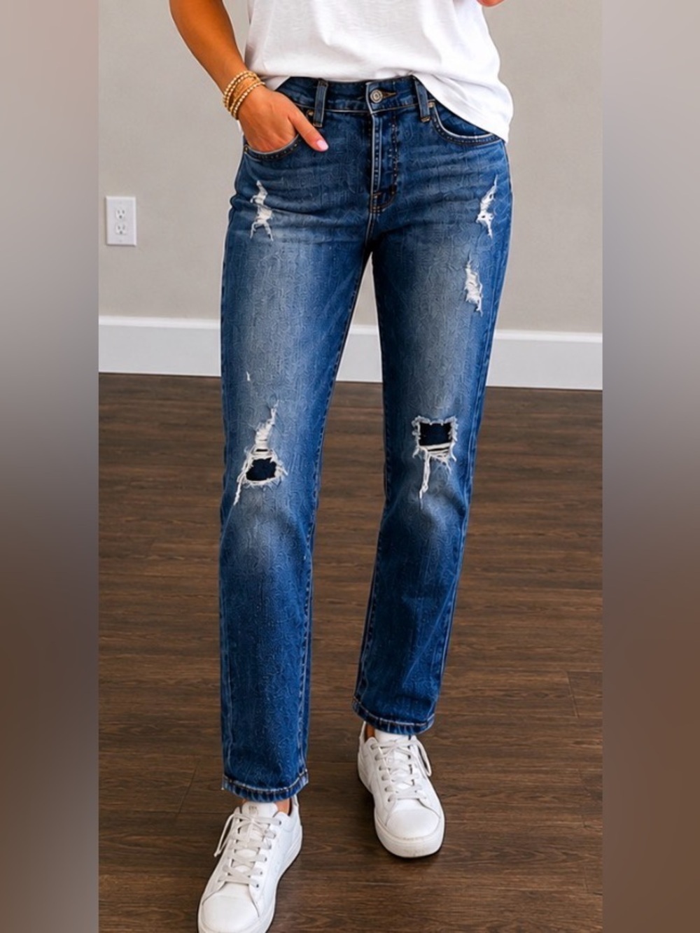 7 For All Mankind Seven Jeans Josephine Boyfriend Distressed Vintage Citizens